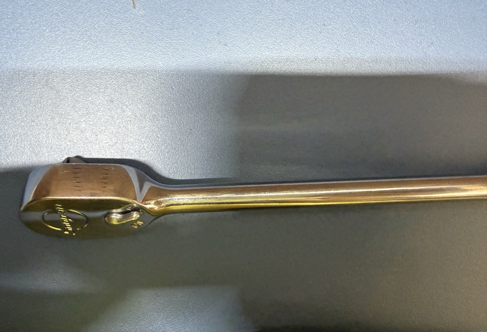 Snap-On Dual 80 1/4″ Drive XL Ratchet Red Soft Grip Extra-Long Handle THLL72 USA
