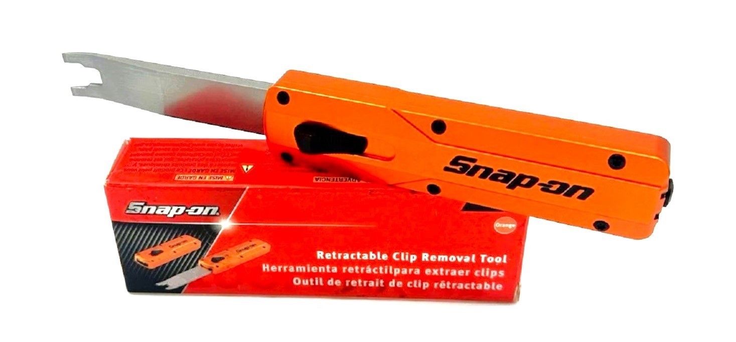 Snap-on Tools NEW PBFT50O ORANGE Dual Function Retractable Clip Removal Tool