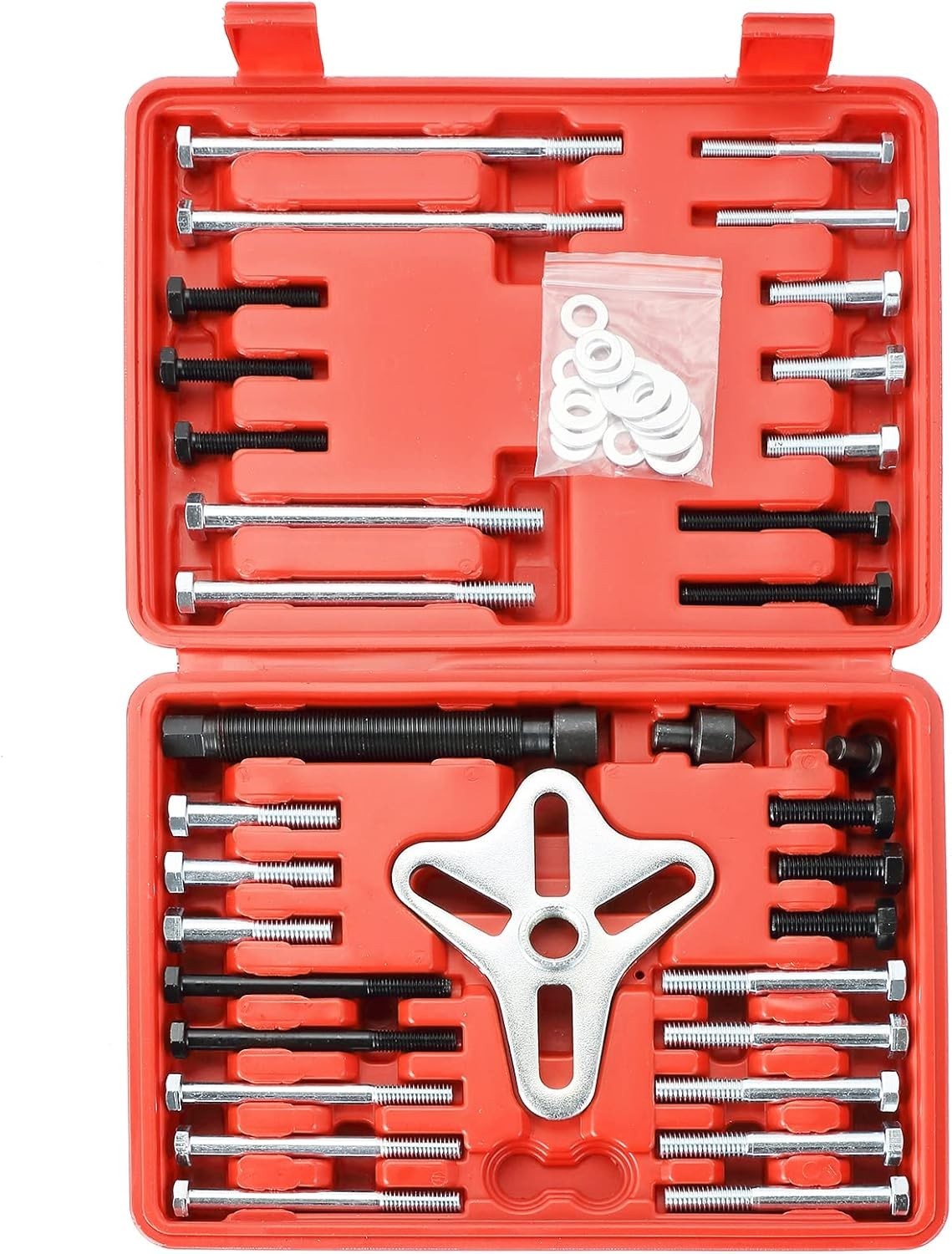 46PCS Harmonic Balancer Puller Set, Steering Wheel Puller Kit Steering Wheel …