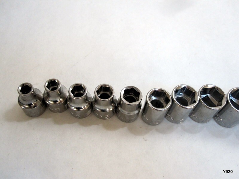 Craftsman set of 16pcs 6 point 6-10, 12-22mm MISSING 11mm