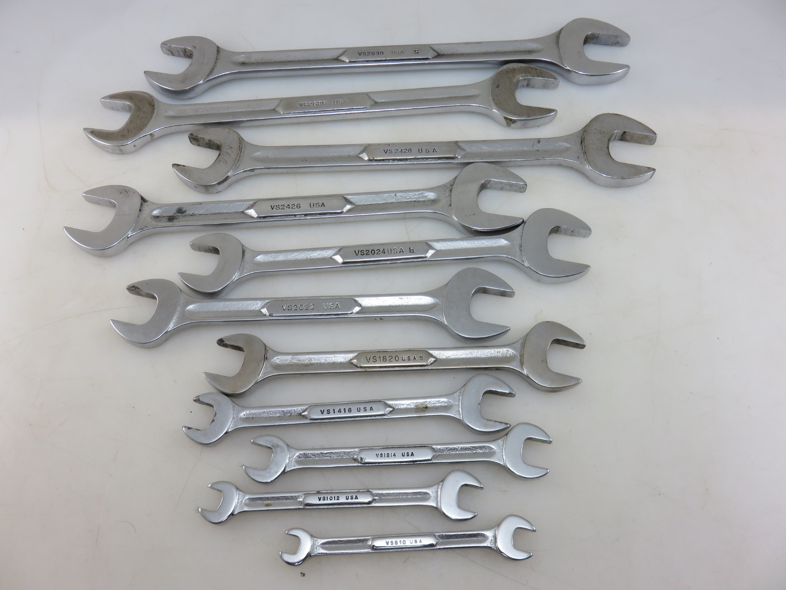 Snap-On VS Series Open End Wrench Set 11pc 1/4″-15/16″ Vintage