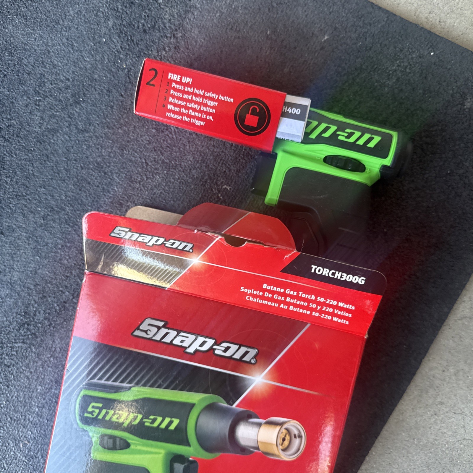 For Snap-on Tools Ireland NEW GREEN 50-220 Watts Butane Gas Torch TORCH300G