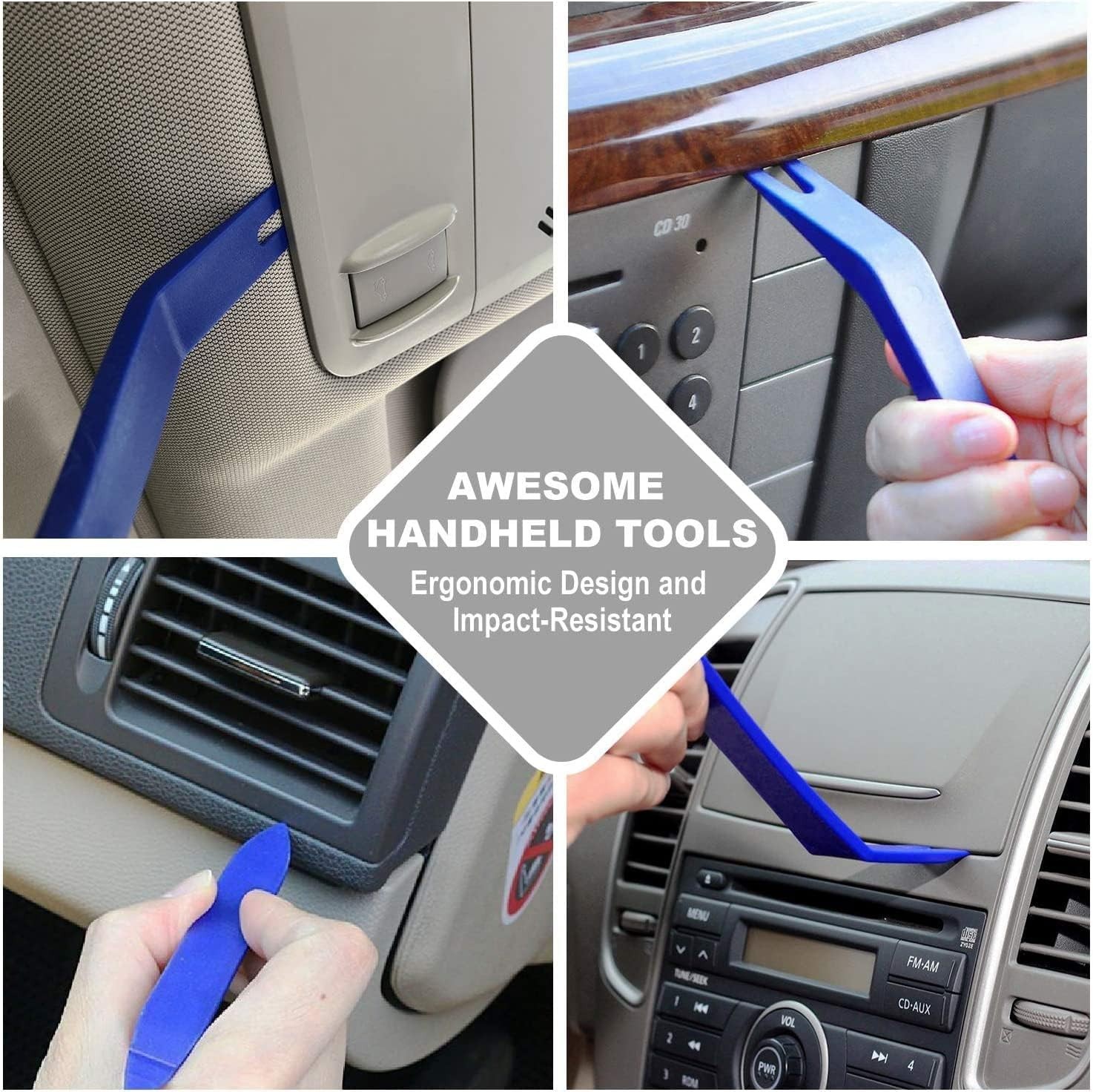 Auto Trim Removal Tool Set – 5pcs Plastic Pry & Fastener Remover Kit for Car …