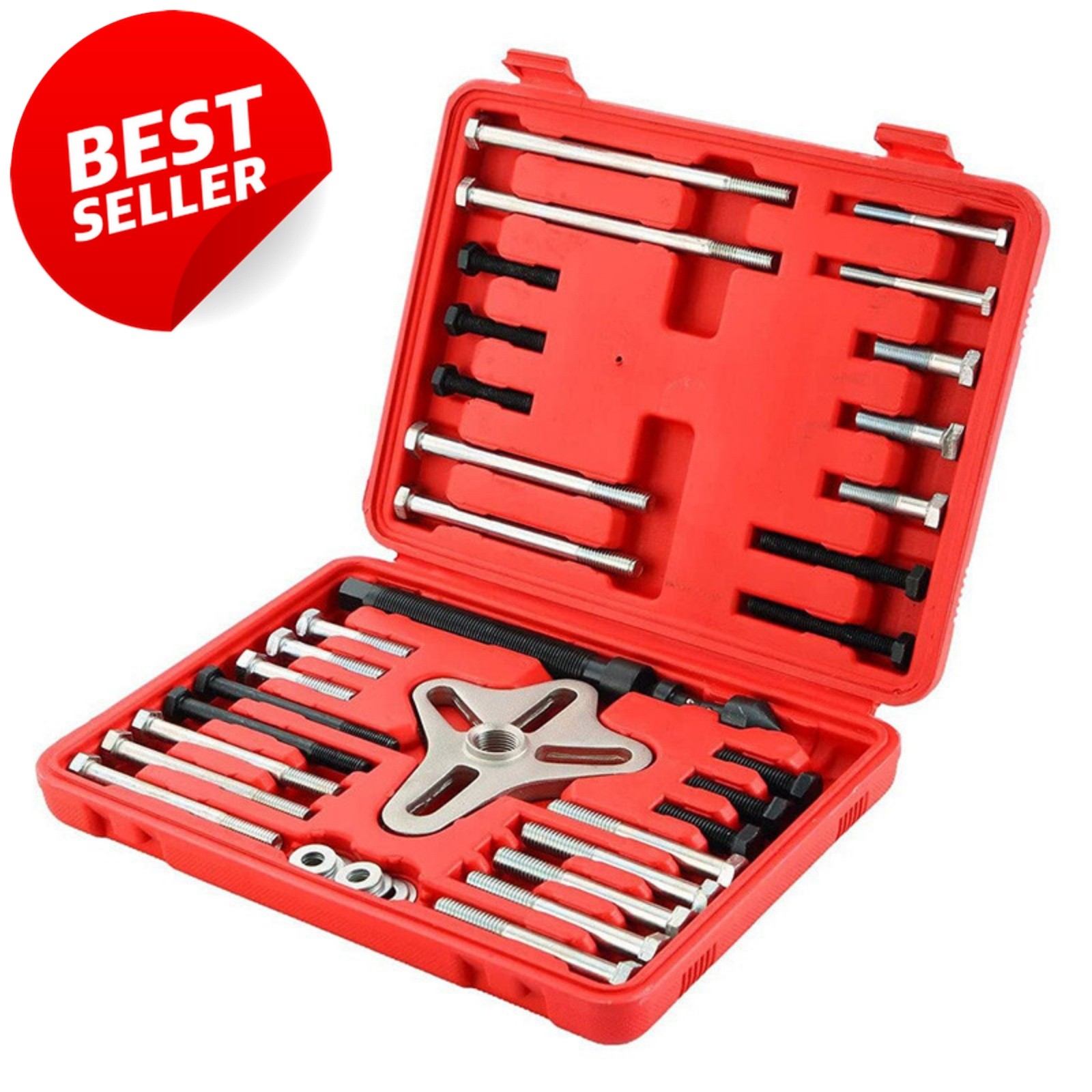 46pc Harmonic Balancer Puller Set – Steering Wheel & Gear Pulley Removal Kit