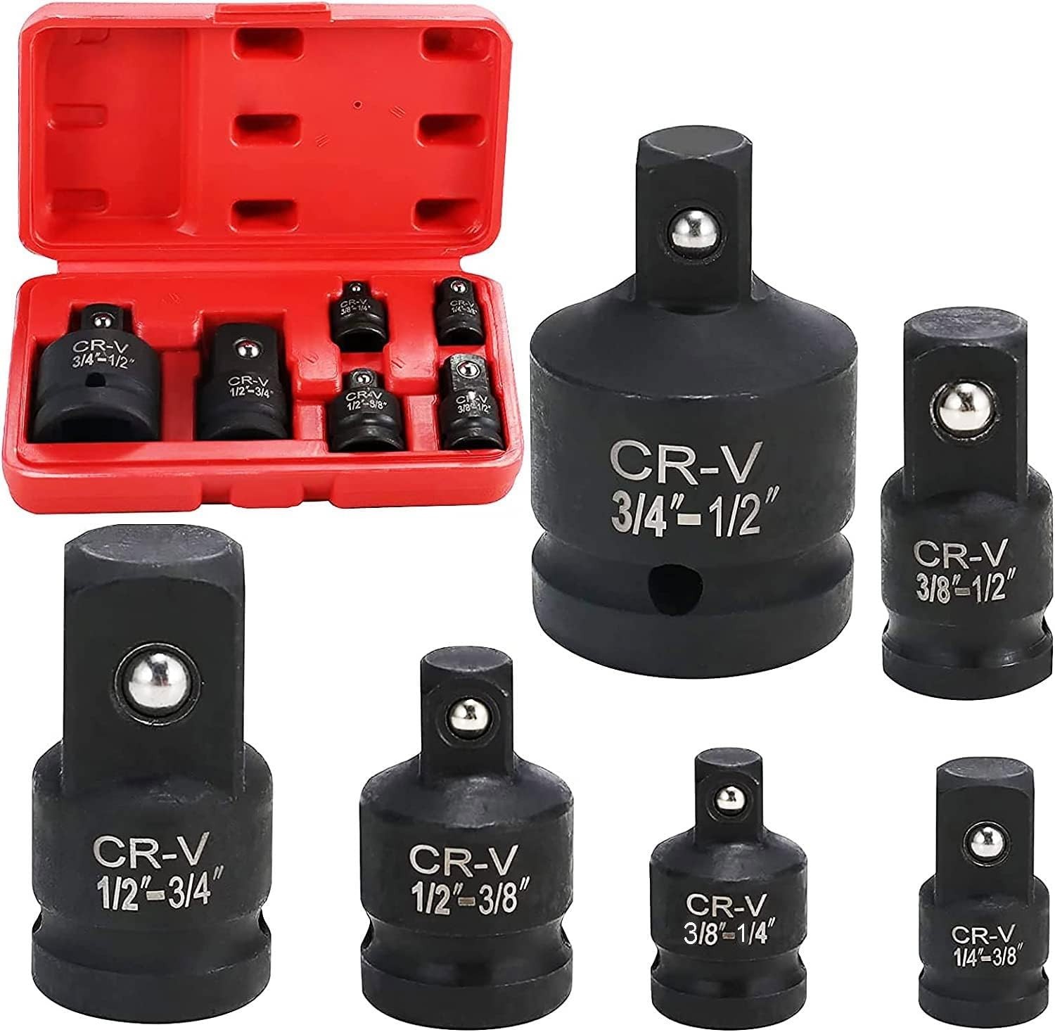 6-Piece Impact Socket Adapter Set for Ultimate Mechanic Precision