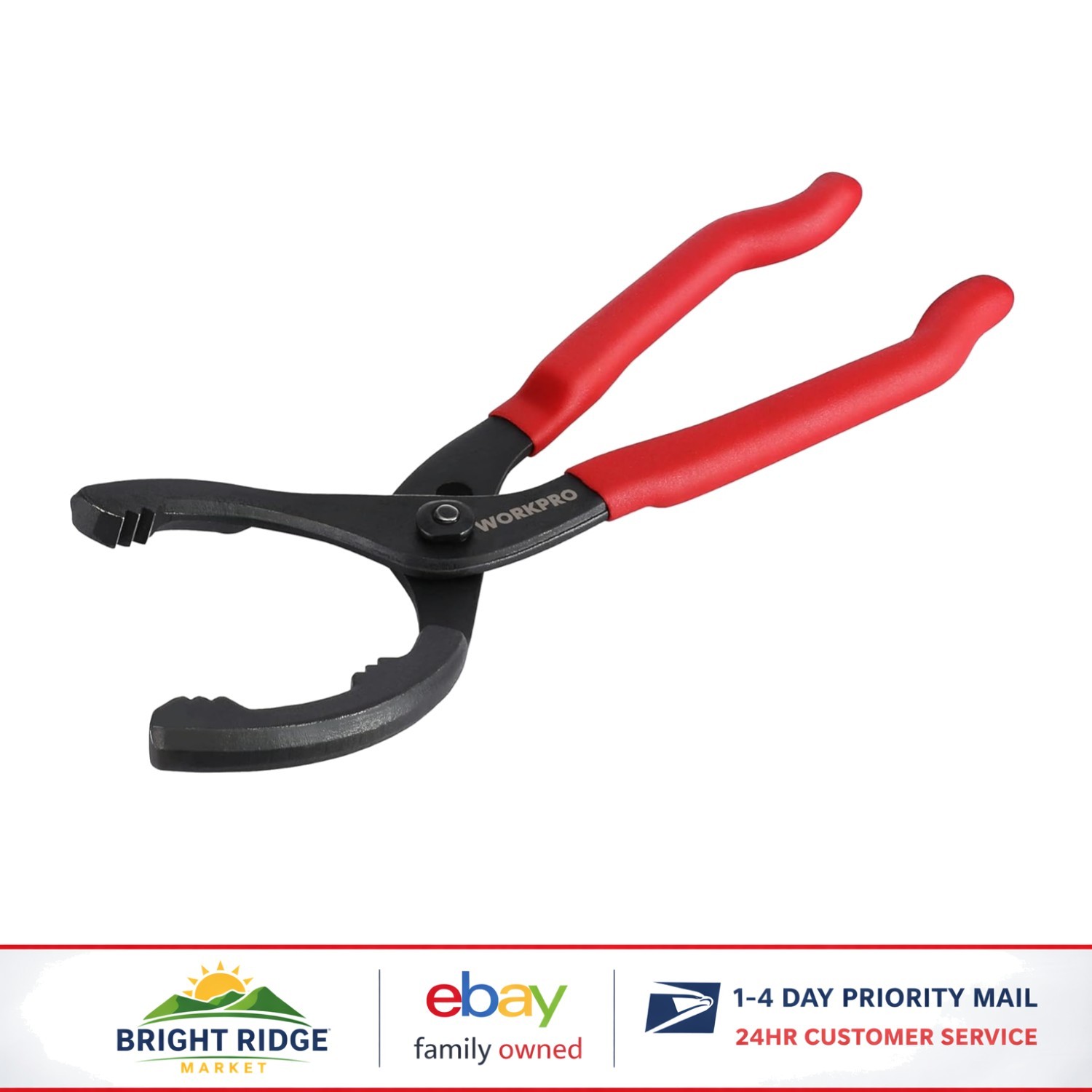 12-Inch Oil Filter Removal Tool with Black Finish for Rust Protection