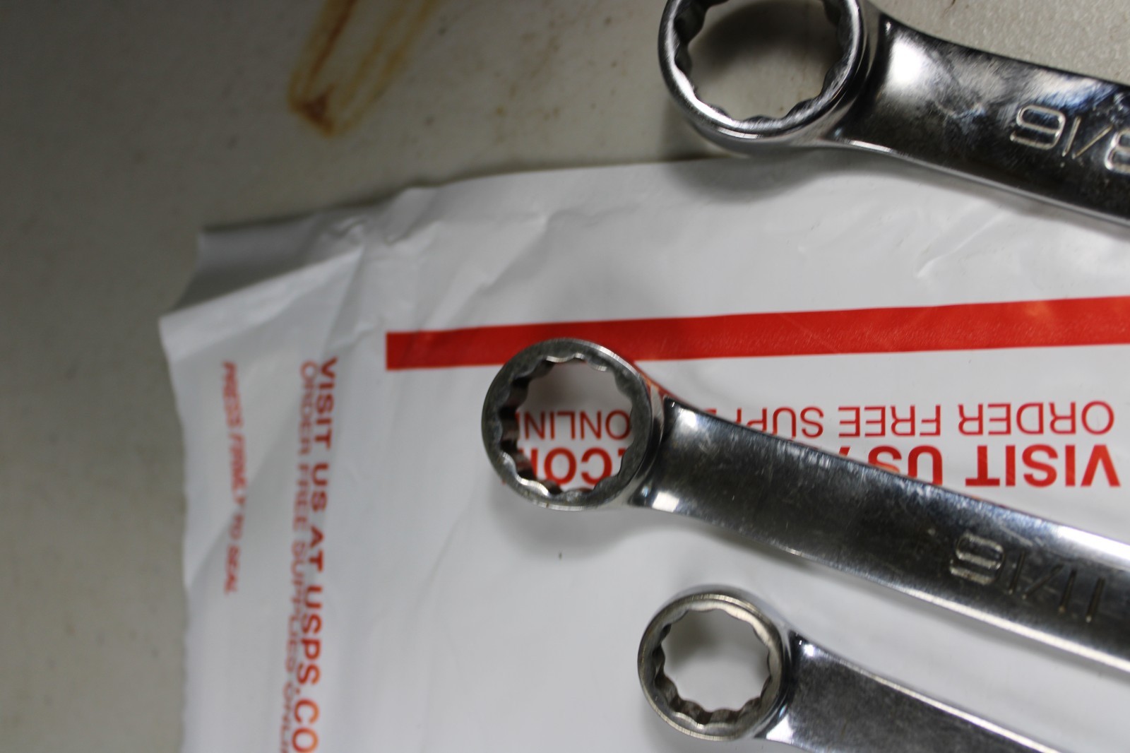 Snap-On 6 Piece Combination Wrench Set OEXM190 Soex26 OSH16 oexm10 oexl22b oex16