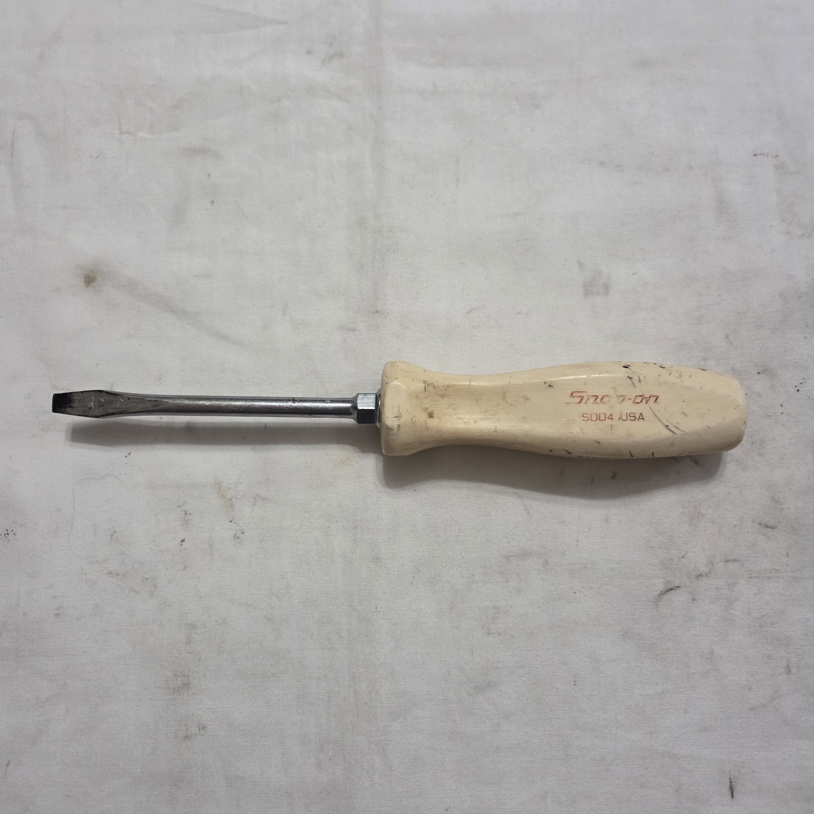 Snap-on SDD4 1/4″ Flat Slotted «Proud to be an American» Screwdriver White USA