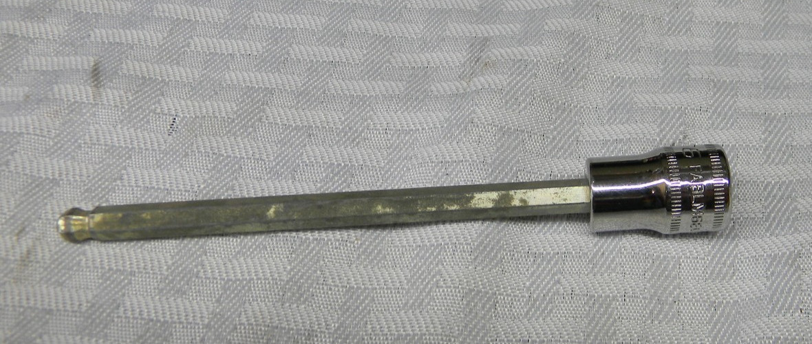 SNAP-ON 3/8″ DRIVE 6MM METRIC LONG BALL HEX SOCKET DRIVER #FABLM6E