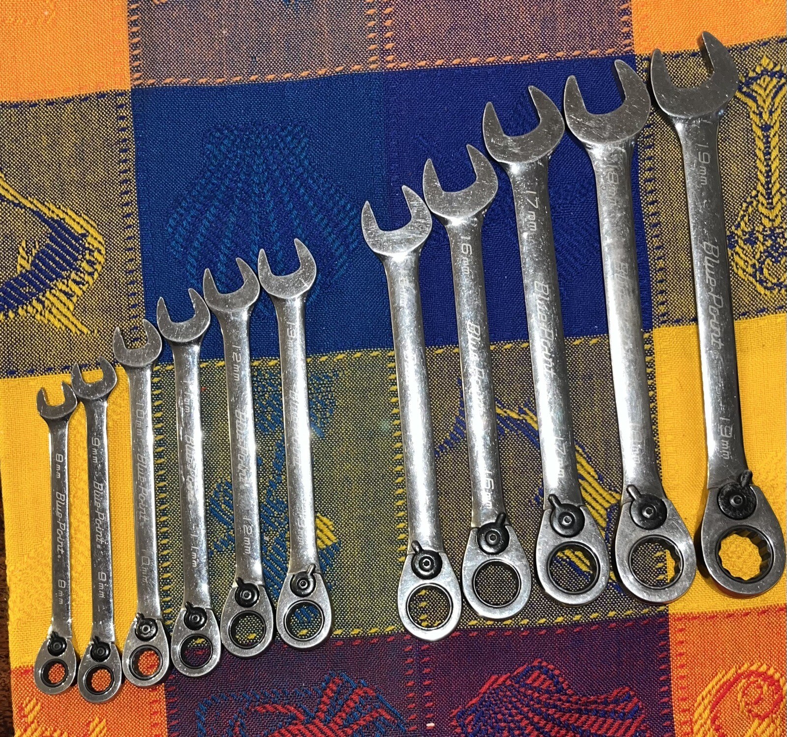 Blue Point Metric Combination Ratch Reversible Wrench Set BOERM712 14mm Missing
