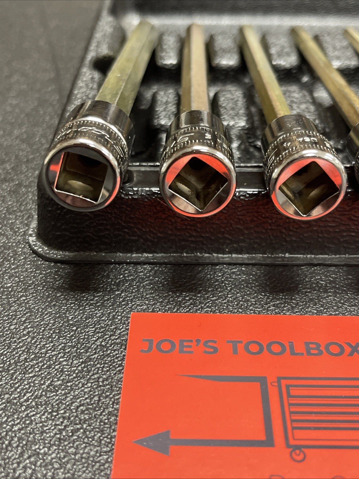 Snap-On Tools USA 6pc 3/8″ Drive METRIC Long Hex Bit Socket Set 206EFAML