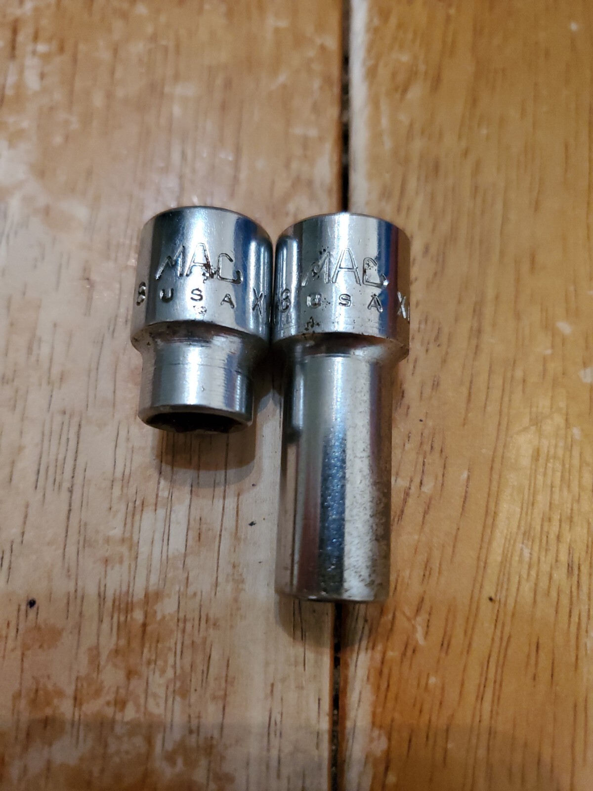 Mac Tools 3/8 Drive 3/8 6PT Shallow Deep Sockets Lot Of 2
