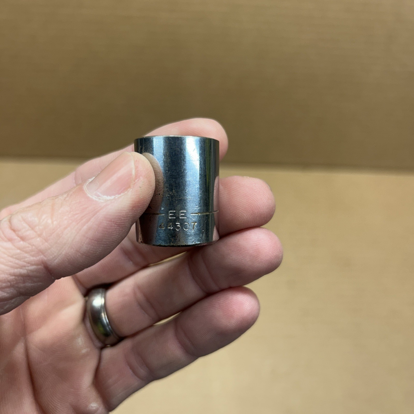 Craftsman 17mm 12 Point Shallow Chrome Socket 3/8″ Drive EE 44307 USA