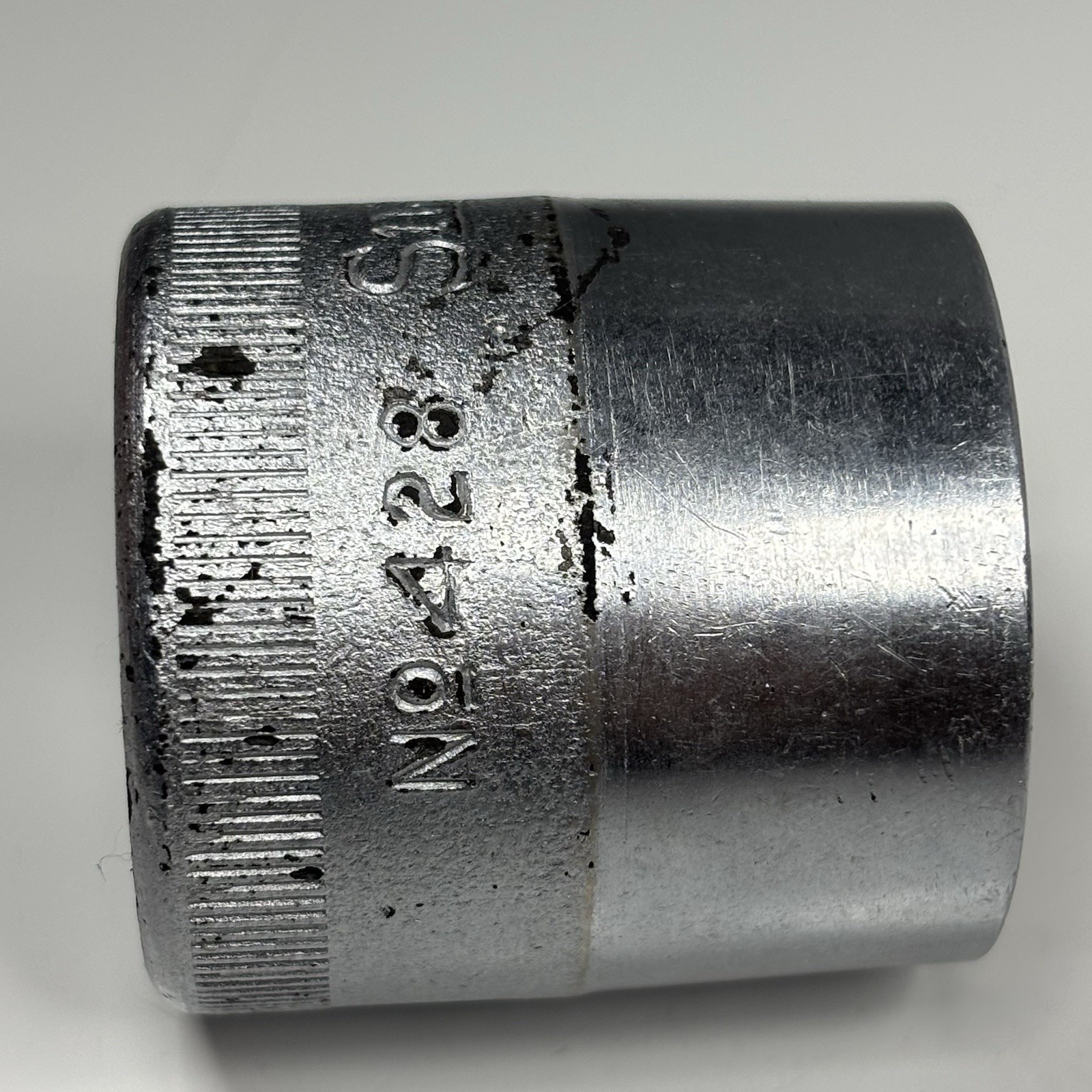 Snap On Tools #428 1/2 Dr 8Pt SAE 7/8 Shallow Double Square Socket USA VTG 1939
