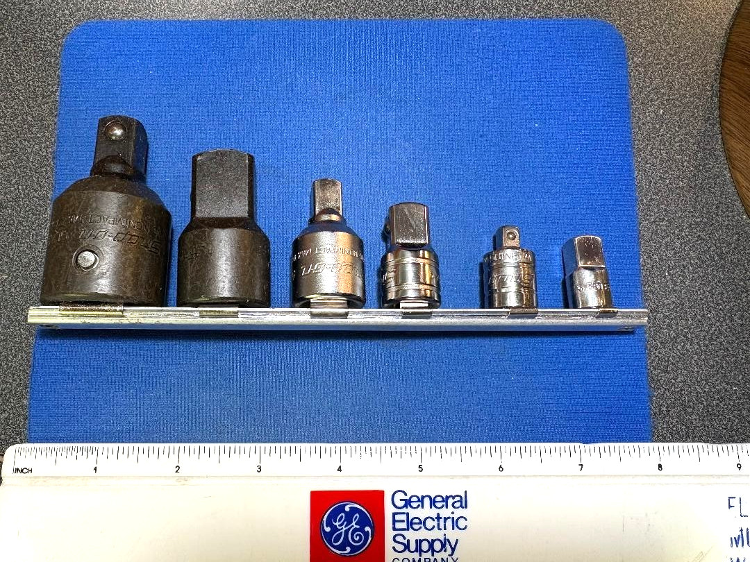 Snap – On Tools No. 1206GS, 6Pc SAE Combination Adaptor Set, Made in USA 2002