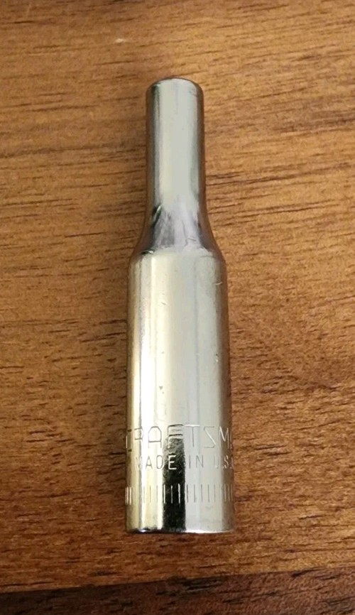 Craftsman 4mm Deep Well Socket 6 Point 1/4″ Drive G 44401