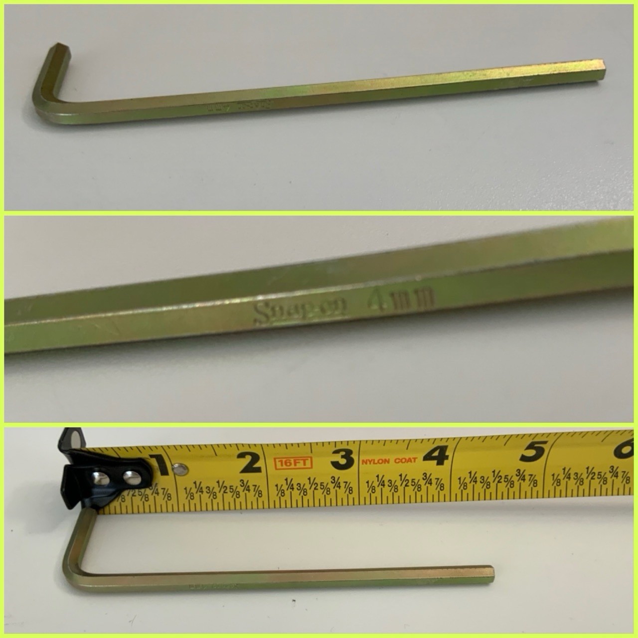 SNAP ON Hex Keys/Allen Wrenches -SET OF 10 – 3/4/5/6/8/10/12 mm Plus 3 Minis