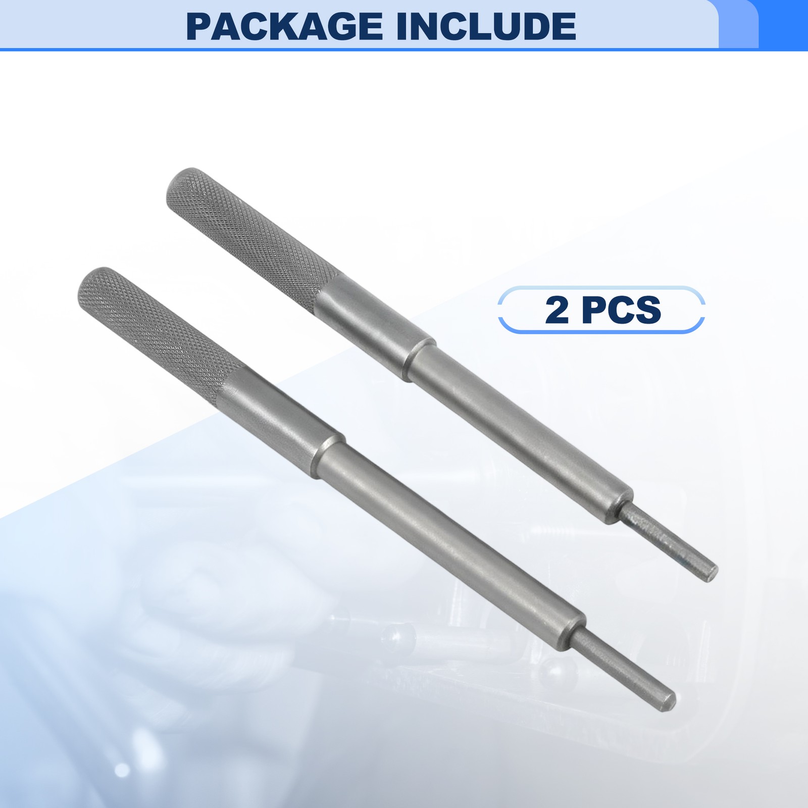 2 Pcs Black Universal Engine Valve Guide Remover Installer Repair Tool 6.9/6.5in