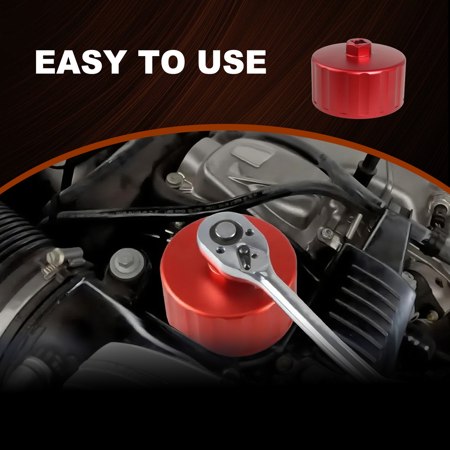 Oil Filter Wrench Removal Tool for Jaguar Land Rover 3.0L & 5.0L Engine