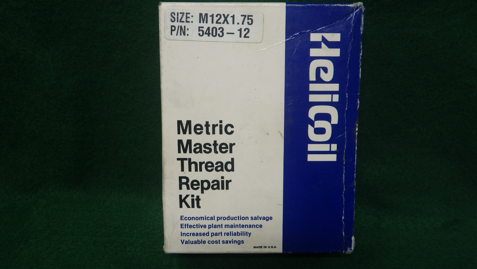 Helicoil Master Thread Repair Kit m12 x 1.75 5403-12 +Extra Inserts