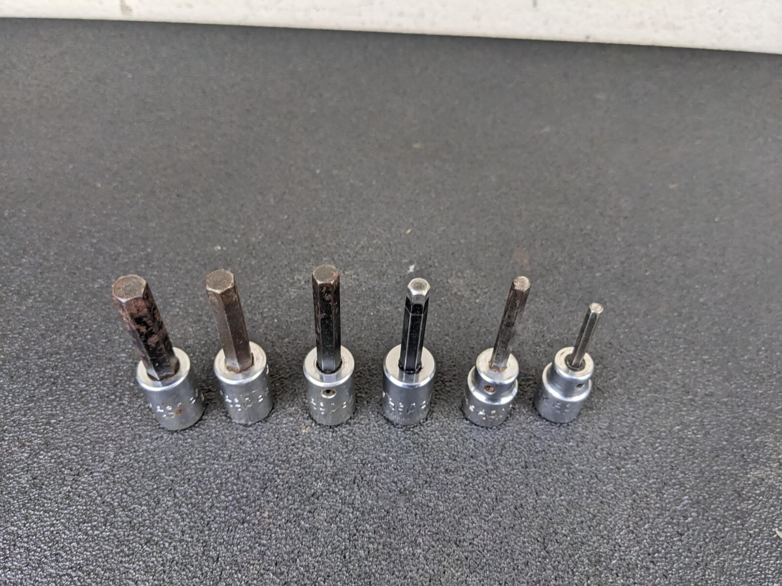 #bj277 Mac Tools 6pc Hex Allen Socket Bit Set METRIC 4mm to 9mm