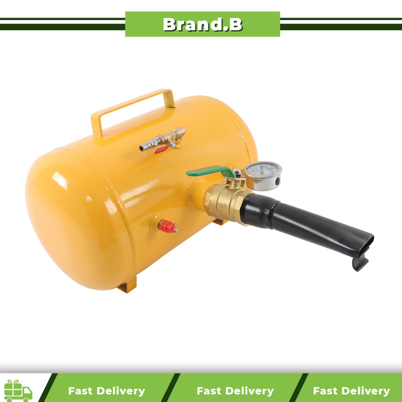 Yellow 145PSI 5 Gallon Air Tire Bead Seater Blaster Tool Seating Inflator Truck