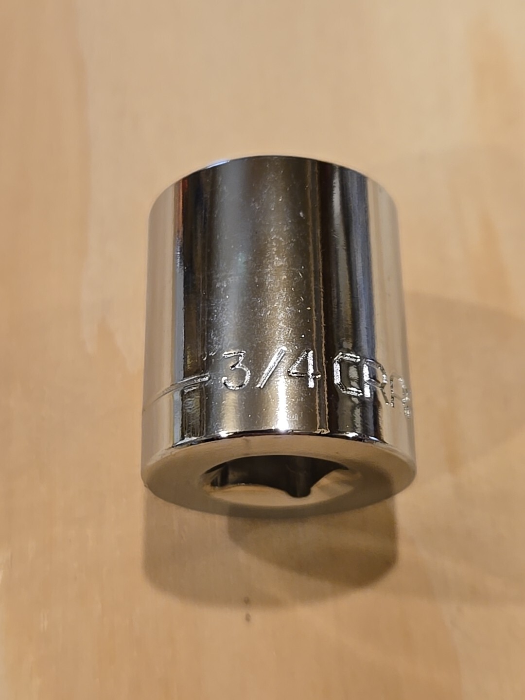 Craftsman 3/4″ 6 Point 3/8″ Drive Shallow Polished Chrome Socket 43007 Z-AL