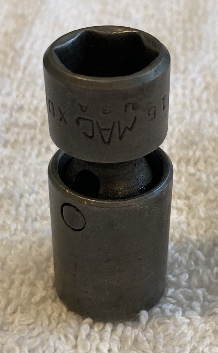 MAC Tools XUP186 9/16» 6PT 3/8» SAE Drive Swivel Impact Socket Made In USA