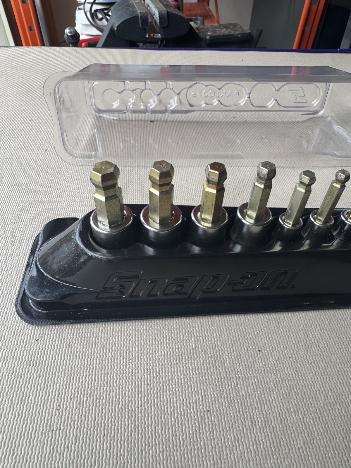 Snap-On Tools 8pc 1/4″ 3/8″ Drive METRIC Ball Hex Bit Socket Set 208EFTABMY 3-10