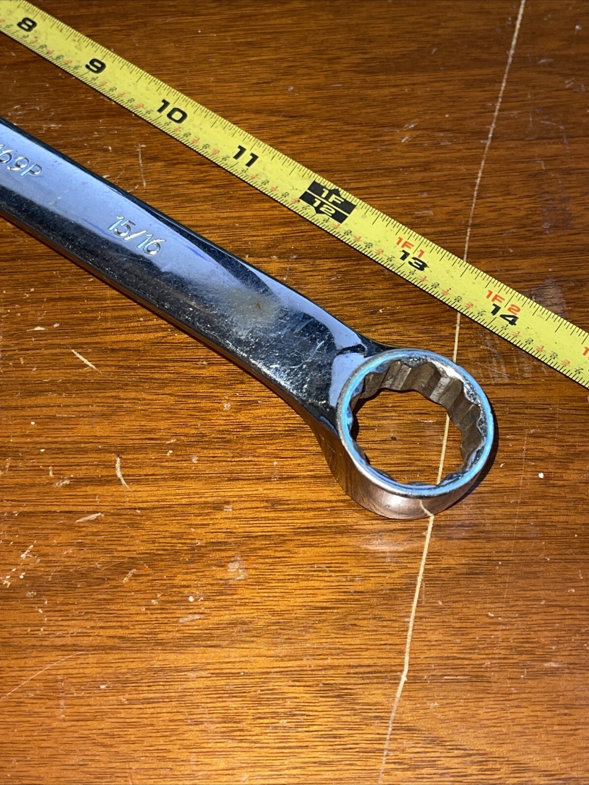 Vintage Blackhawk USA BW1169P 15/16 In SAE 12 point Combination Wrench Polish