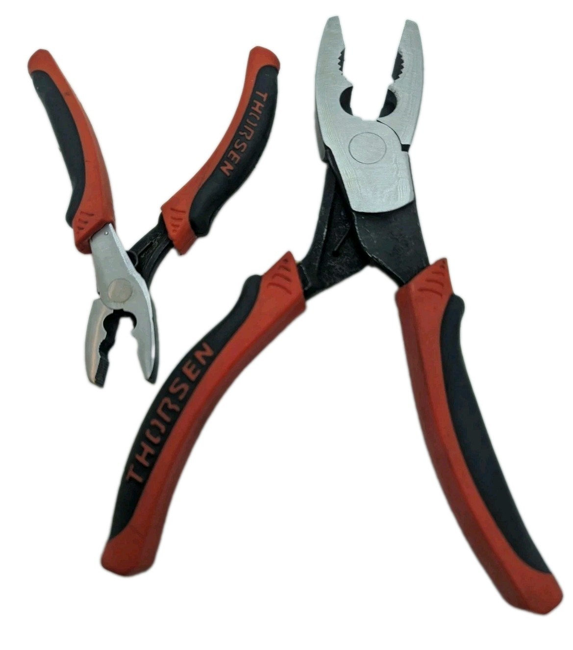 Set Thorsen Comfort «Grip Force» Ergo Style Combo Spring Loaded Pliers ~5″ & ~8″