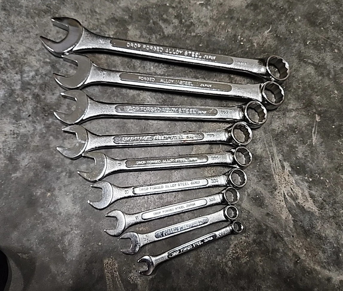 12Pc SAE Combination Wrench Set 1/4”-3/4″ KAL JAPAN