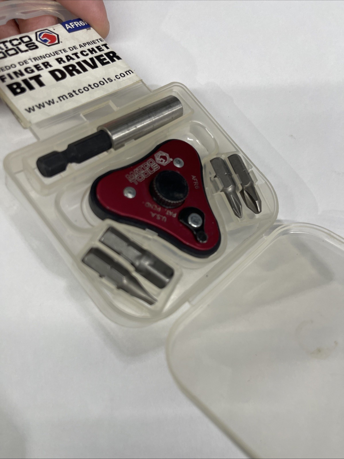 Matco Tools AFR6P Finger Ratchet Bit Driver