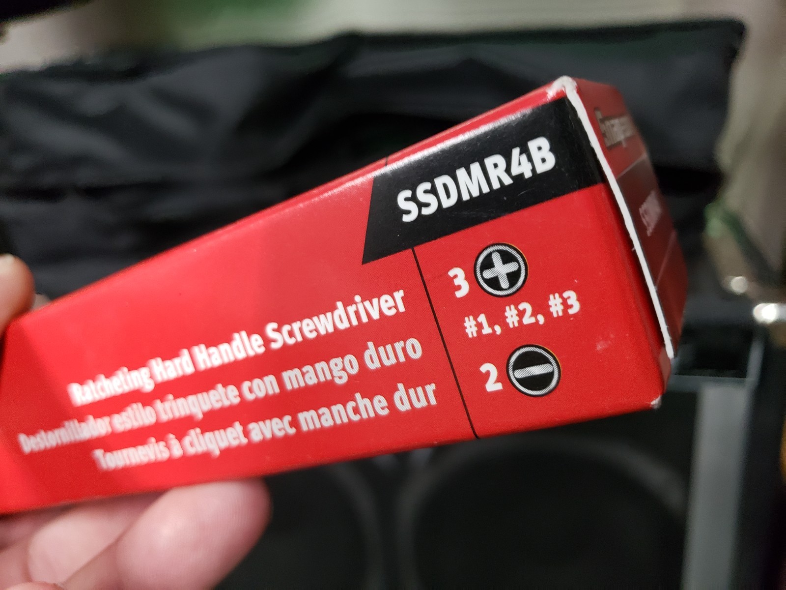 Snap On Ratcheting Screwdriver Dark Titanium Hard Handle SSDMR4BDT