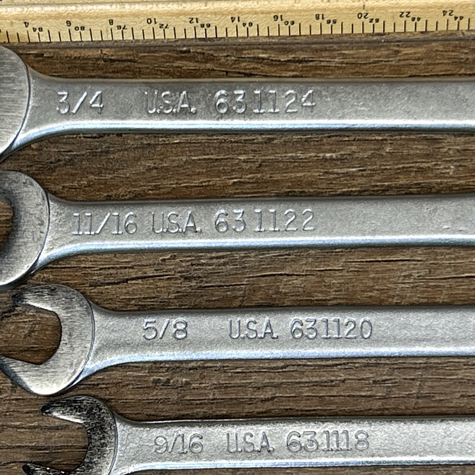 Vintage Easco 9 Piece Wrench Set Combination 3/4 to 1/4 » USA Made