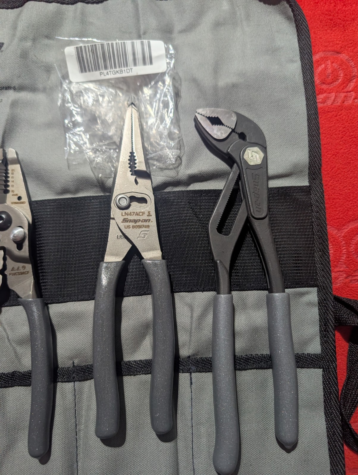 Snap On BRAND NEW 4pc Pliers/cutters/wire strippers #PL4TGKB1DT dark titanium