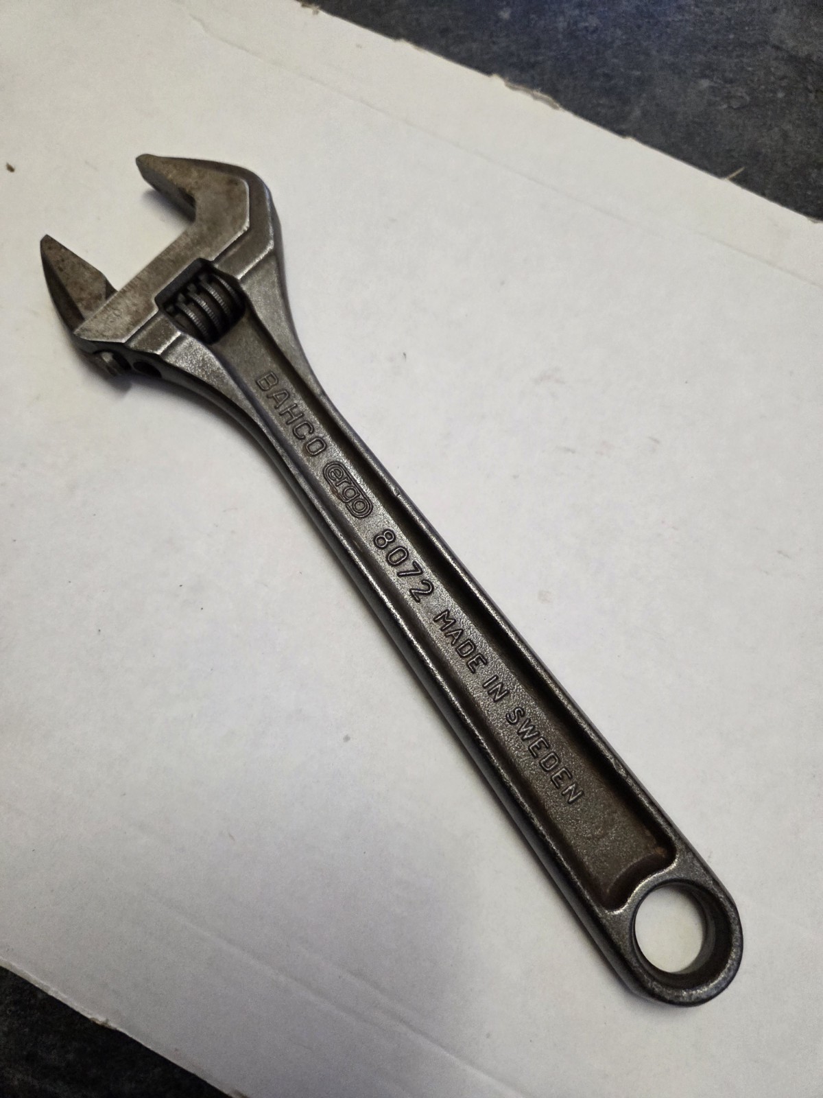 Bahco Ergo 8072 10″ 250mm Adjustable Spanner Wrench Made In Sweden (B)