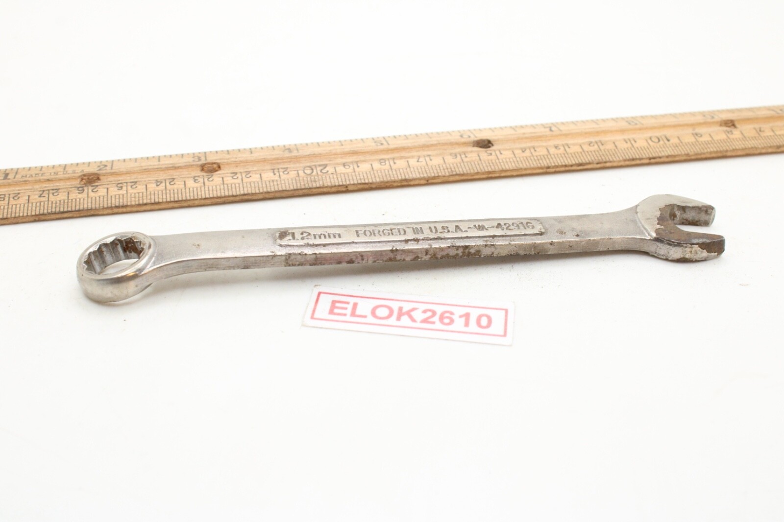 Craftsman -V^-42916 12mm 12 Point Metric Combination Wrench USA