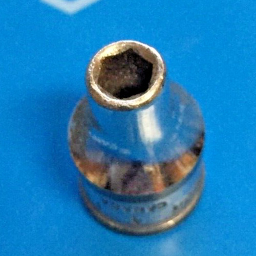 Snap-On TMM4 Metric 4mm Short Chrome Socket 1/4”dr 6pt 1″L Canada Good 8/10 T