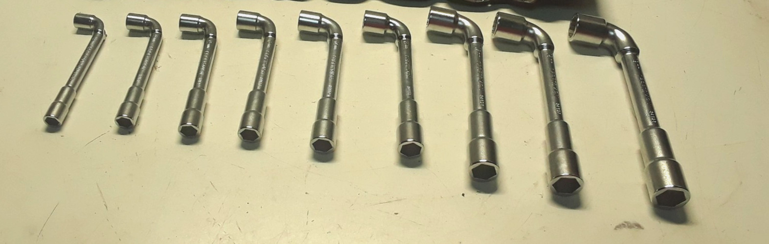 Vintage Craftsman Professional 9pc Metric Angle Socket Wrench Set Metric 34699
