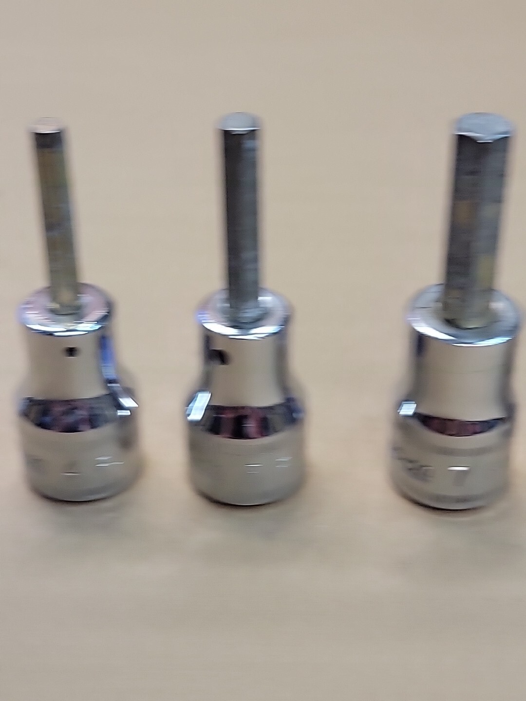Snap On 5pc Hex Bit Socket Set FAM4A-FAM10A on rail
