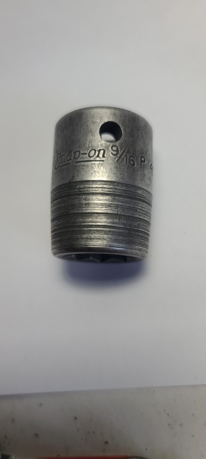 Snap-on Tools Double Square Impact Socket 9/16 SAE, 8 Point 1/2 Drive P418