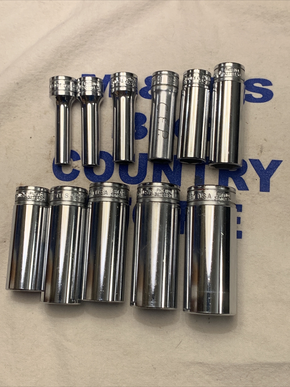 Snap-on Tools USA 3/8″ Drive 6pt 11pc SAE Deep Chrome Socket Set 211SFSY