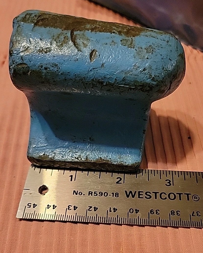 Vintage Metal Small Curved Auto Body Dolly Anvil Dent Body Repair