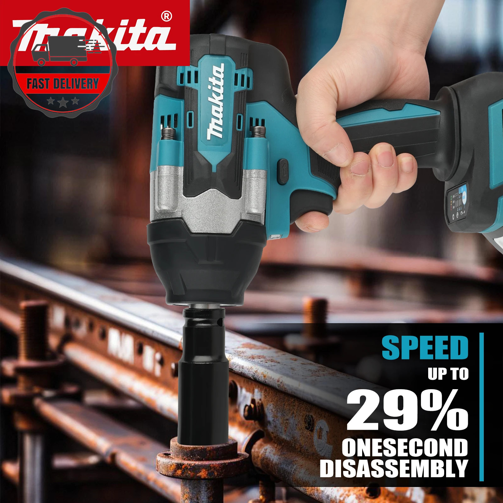 Makita DTW700 18V Brushless Impact Wrench 700Nm Cordless Li-Ion Tool – Auto Stop