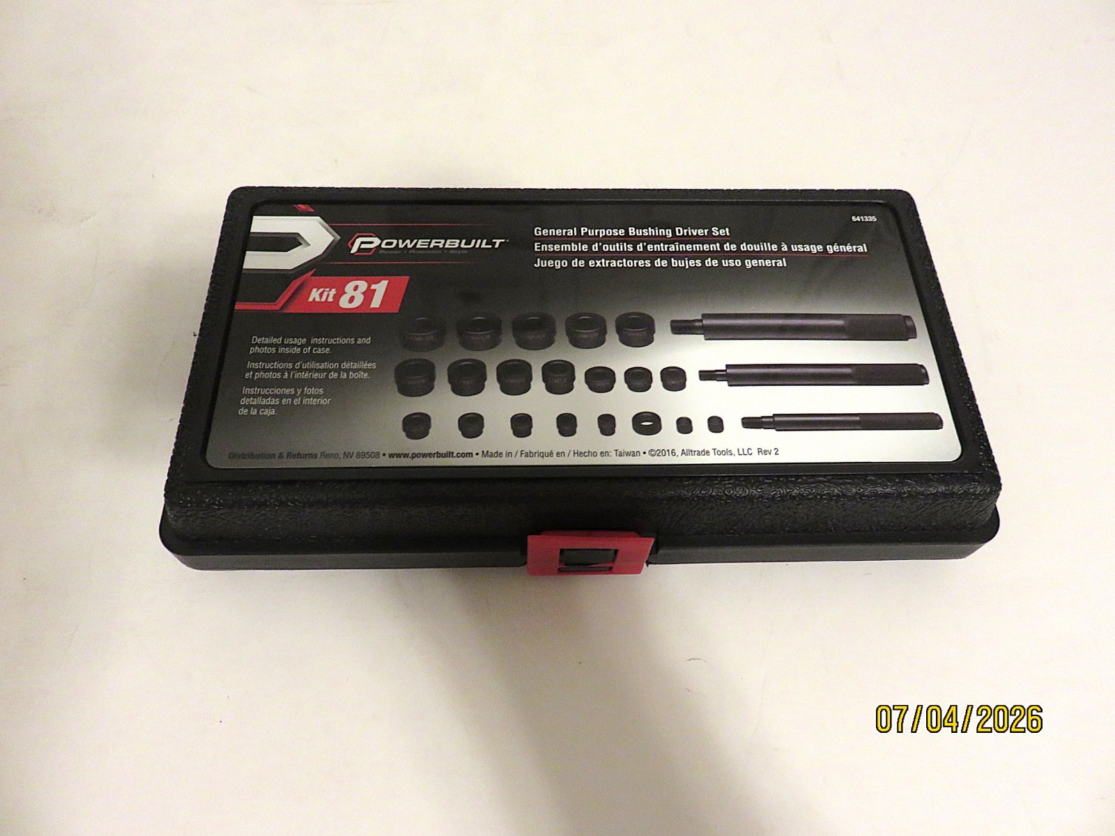 Powerbuilt General Purpose Bushing Driver KIT 81 Model No. 641335 *NEW*