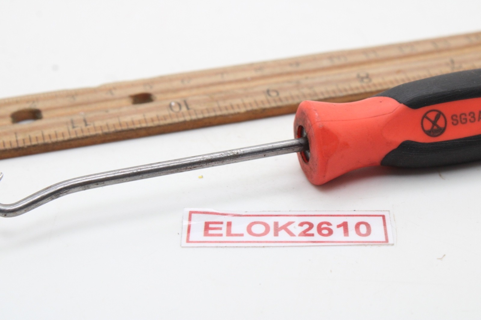 Snap-on SG3ASH45B Mini Hook Red Black Soft Grip Handle 5.5″ USA