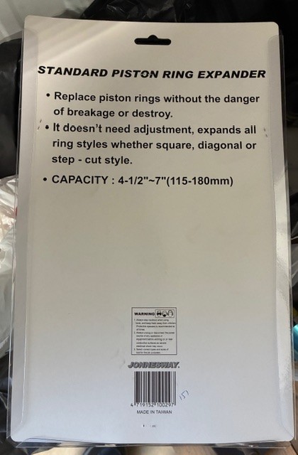 Jonnesway AI020019 Standard Piston Ring Expander 4-1/2″ TO 7″ Capacity NEW