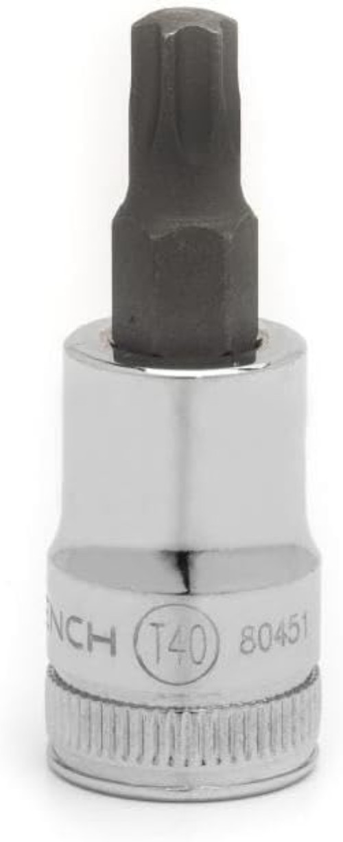 3/8″ Drive Torx Bit Socket T40 – Durable Alloy Steel, Polished Finish, 2 Pieces