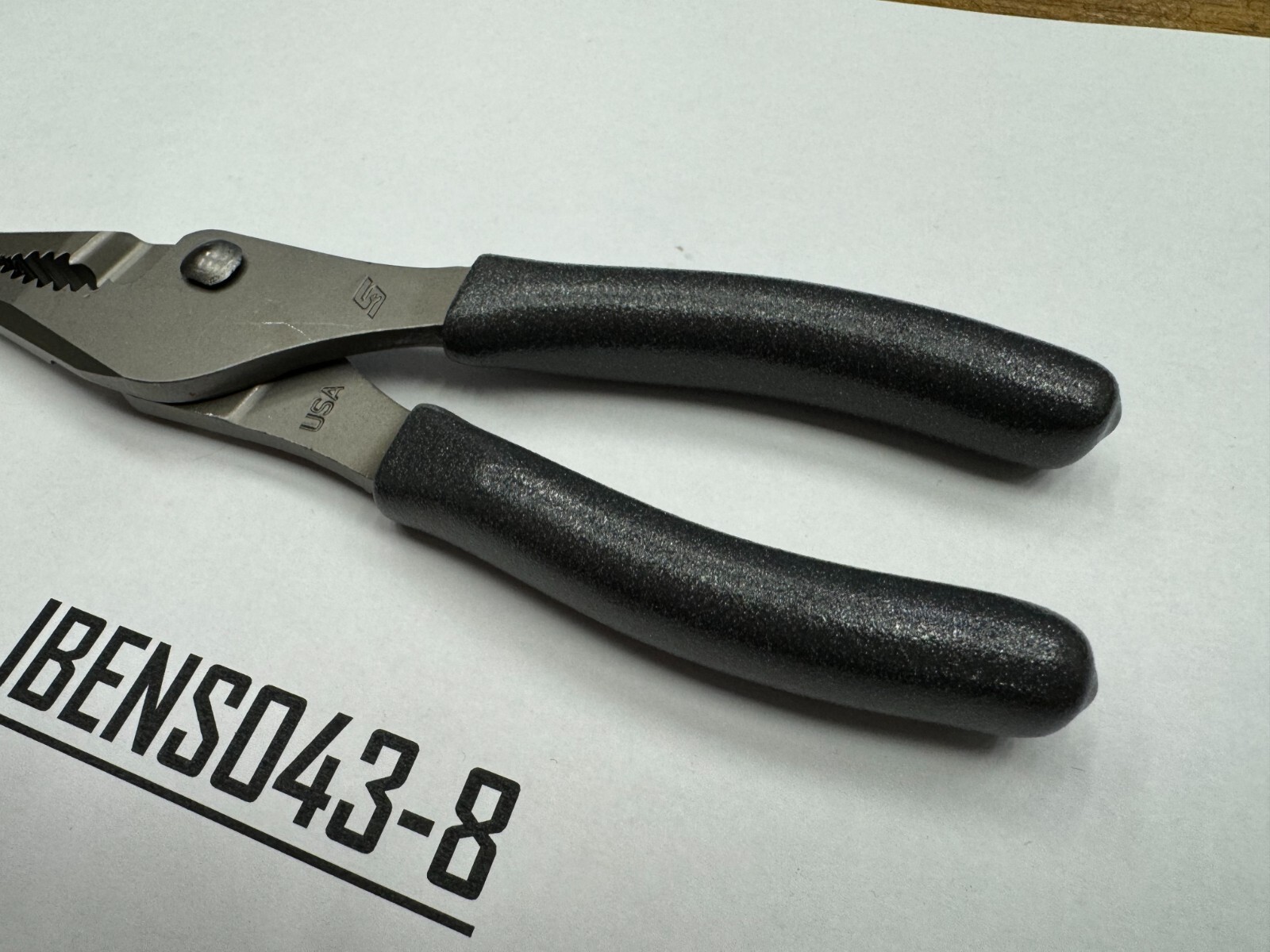 Snap-On Tools NEW TITANIUM 7″ Soft Grip Long Nose Slip Joint Pliers LN46ACFDT